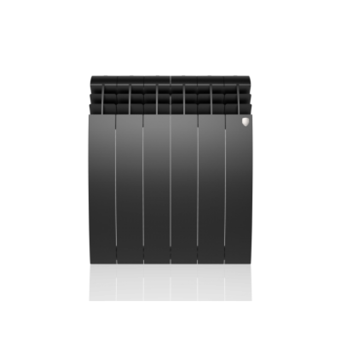 Радиатор отопления Royal Thermo Biliner Alum 500 Noir Sable 6 секц.
