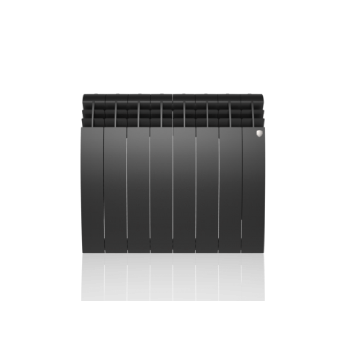 Радиатор отопления Royal Thermo Biliner Alum 500 Noir Sable 8 секц.