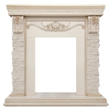 Портал каминный из МДФ RealFlame Patricia под очаги (Majestic, Fobos, Eugene, 3D Olympic) белый Портал каминный из МДФ RealFlame Patricia под очаги (Majestic, Fobos, Eugene, 3D Olympic) белый