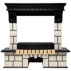 Портал каминный из МДФ RealFlame Stone AO античный дуб, подходит под очаги Sparta Led, Evrika Led, Firestar 25,5 3D и Firefield 25 S IR S IR