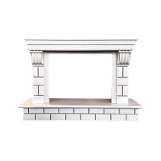 Портал каминный из МДФ RealFlame Castle 26 WT молочный