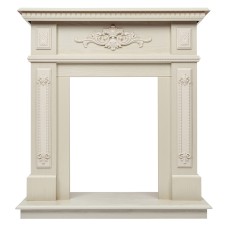 Портал каминный из МДФ RealFlame Lilian WT жемчуг, под очаги (Majestic, Fobos, Eugene, 3D Olympic)