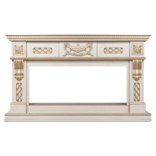 Портал каминный из МДФ линейный RealFlame Corsica 42, белый дуб с патиной Портал каминный из МДФ линейный RealFlame Corsica 42, белый дуб с патиной
