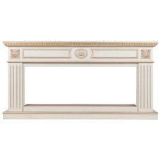 Портал каминный из МДФ RealFlame Siena 50 белый дуб с золотой патиной, под очаг Saphir 50