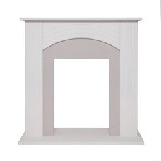 Портал каминный из МДФ RealFlame Hanna STD WT пастельно-белый, под очаги (Majestic, Fobos, Eugene, 3D Olympic)