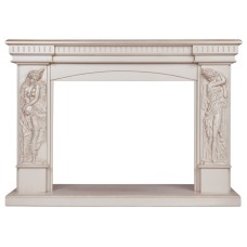 Портал каминный из МДФ RealFlame Diva 33 белый дуб с золотой патиной, для очагов Firespace 33 и 3D Firestar 33, Epsilon 33 Портал каминный из МДФ RealFlame Diva 33 белый дуб с золотой патиной, для очагов Firespace 33 и 3D Firestar 33, Epsilon 33