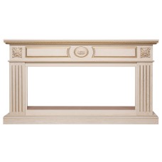 Портал каминный из МДФ RealFlame Siena 42/BV белый дуб с золотой патиной, под очаги Beverly 1000 и Saphir 42