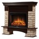 Портал Firelight Forte Wood 25 камень коричневый, шпон темный дуб