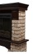 Портал Firelight Forte Wood 30 камень коричневый, шпон темный дуб