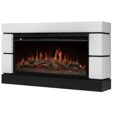 Каминокомплект: Очаг Royal Thermo Aurora RTFP/P-AR40LS, портал Moderno 42/40/36, белый