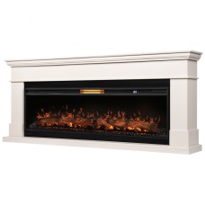 Каминокомплект: Очаг Royal Thermo Aurora RTFP/P-AR60LS, портал California 60 IV, молочный