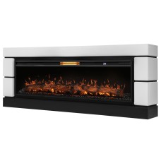 Каминокомплект: Очаг Royal Thermo Aurora RTFP/P-AR60LS, портал Michigan 60, белый