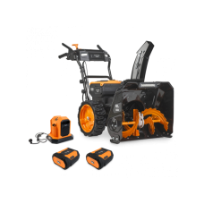 Аккумуляторный снегоуборщик Villartec WA6261 SET АКБ AM608 (2шт) + ЗУ AC604