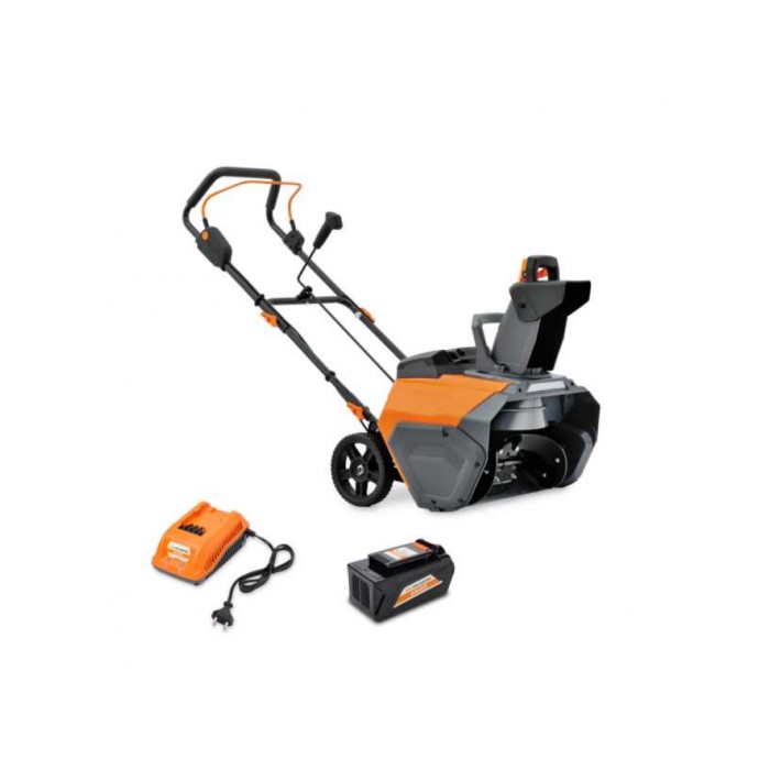 Снегоуборщик аккумуляторный Villartec WA4051 SET: AM405+AC405