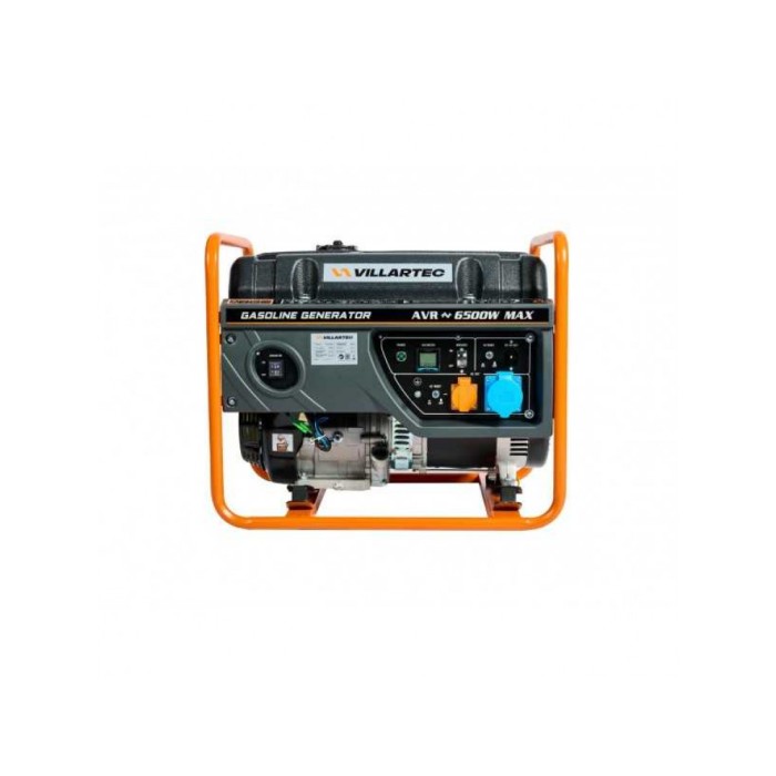Генератор бензиновый VILLARTEC GG7300С, 6,5 кВт