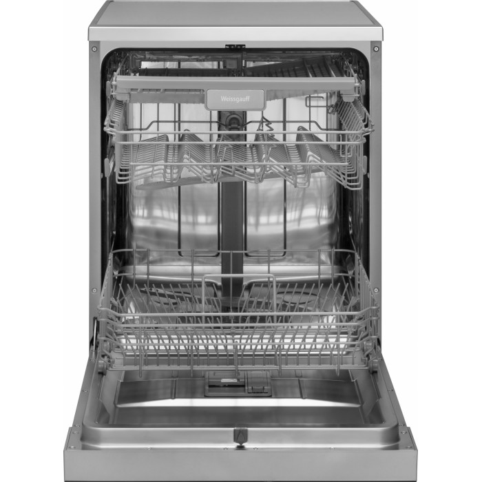 Посудомоечная машина с авто-открыванием и инвертором Weissgauff  DW 6138 Inverter Touch Inox