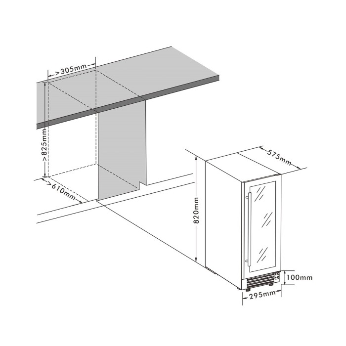 Винный шкаф Cellar Private CP020-1T