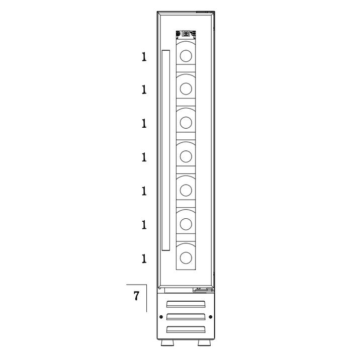 Винный шкаф Temptech WPQ15SCS