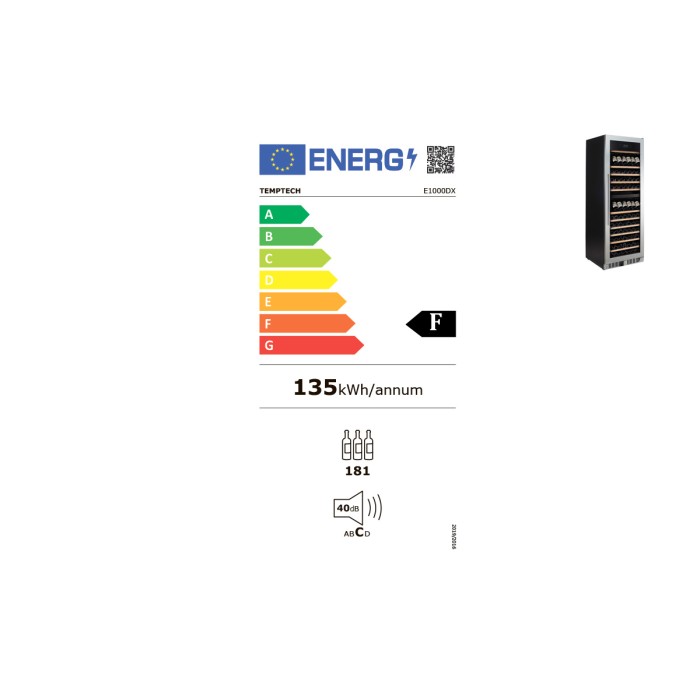 Винный шкаф Temptech E1000DX
