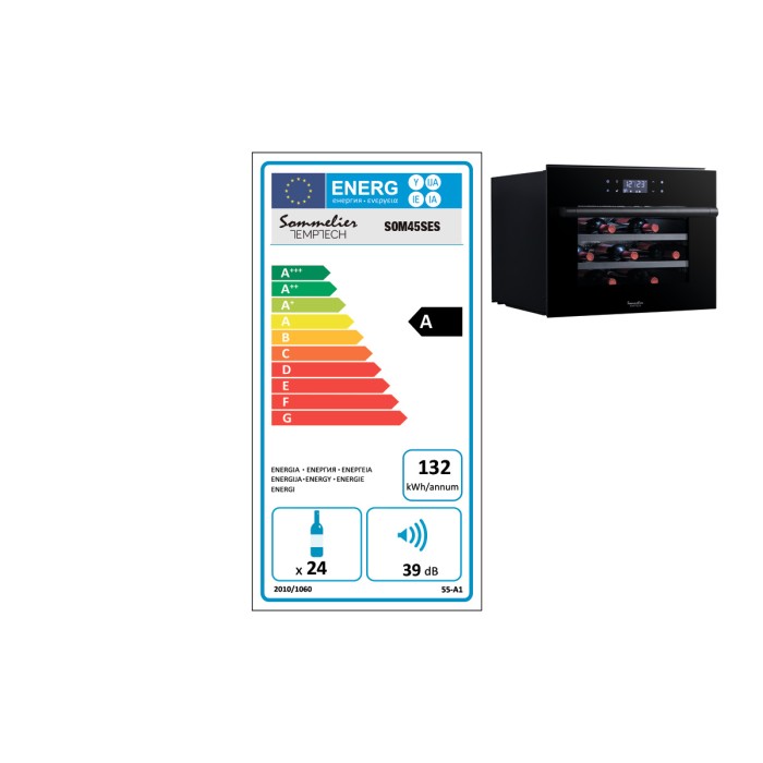 Винный шкаф Temptech SOM45SES
