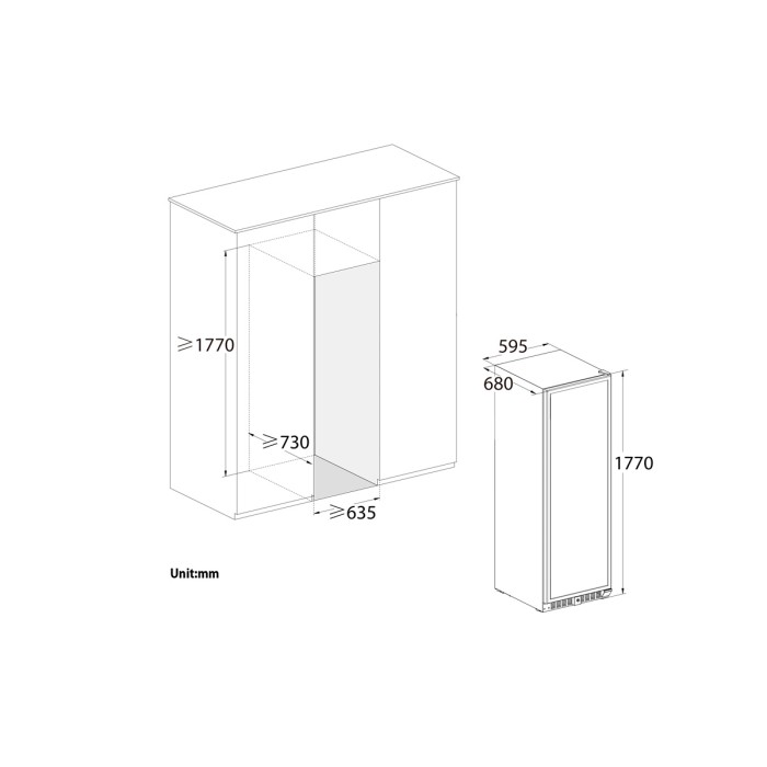 Винный шкаф Temptech VWCR155DS