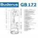 Настенный газовый конденсационный котел отопления одноконтурный Buderus logamax GB172-35 i