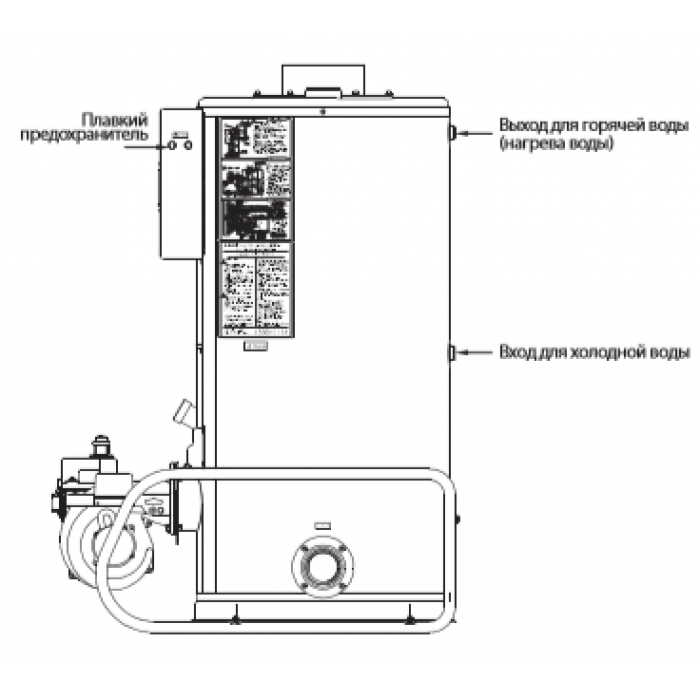 Напольный газовый котел отопления, атмосферный Navien 1035GPD