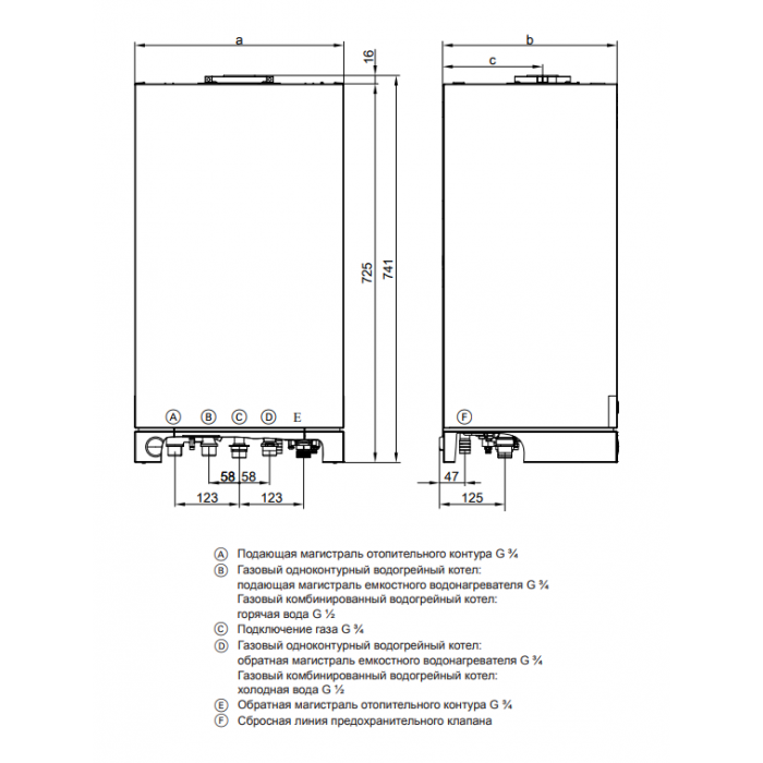 Настенный газовый двухконтурный котел отопления Viessmann Vitopend 100-W A1JB012 K-rlu 34 кВт A1JB012
