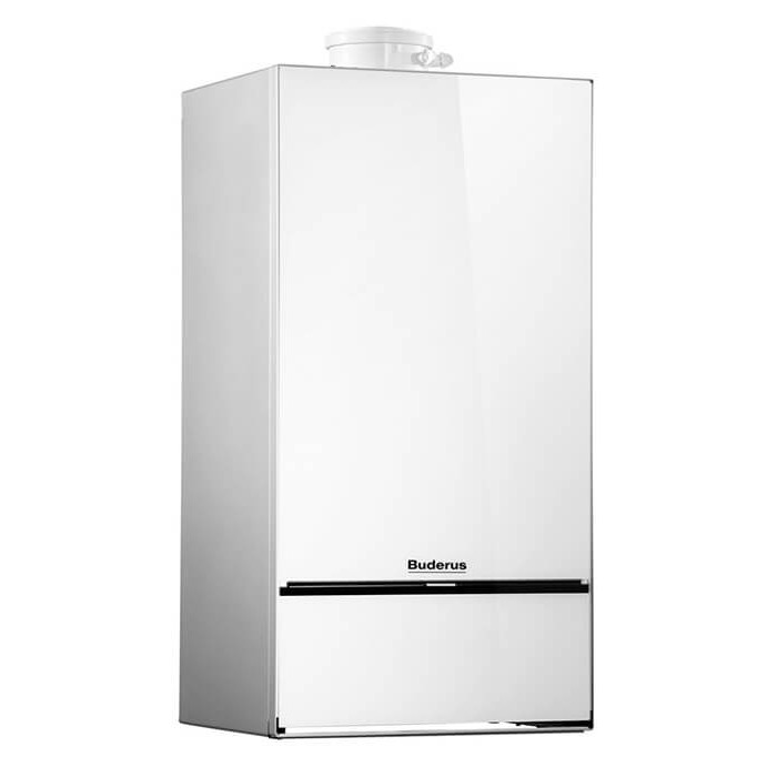 Настенный газовый конденсационный котел отопления двухконтурный Buderus logamax GB172-30 iK белый