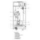 Напольный газовый котел отопления, атмосферный Baxi SLIM EF 1.49
